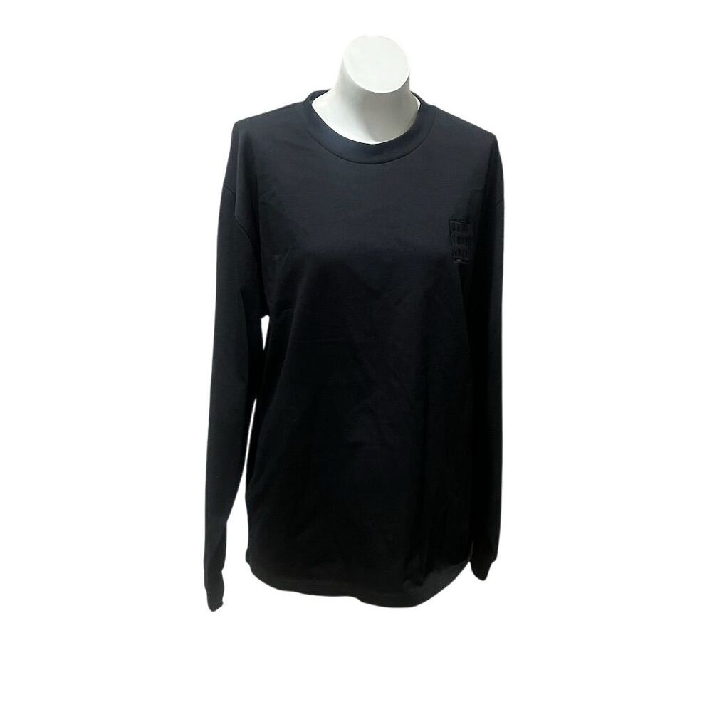 AS Colour Men's Black Crew Neck Long Sleeve Sweatshirt Size L